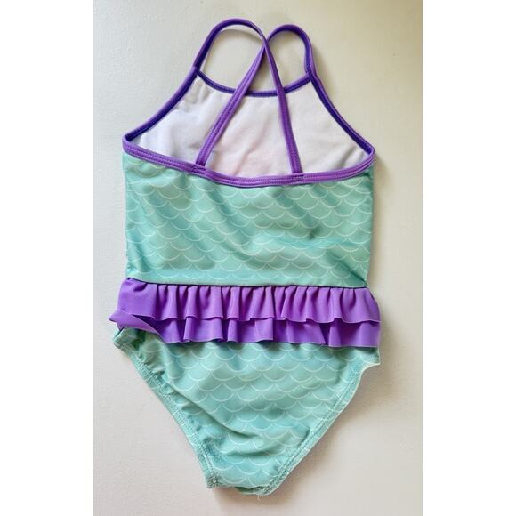 Disney Infant Authentic Character One Piece The Little Mermaid 24M Ruffle Ariel - Picture 3 of 5